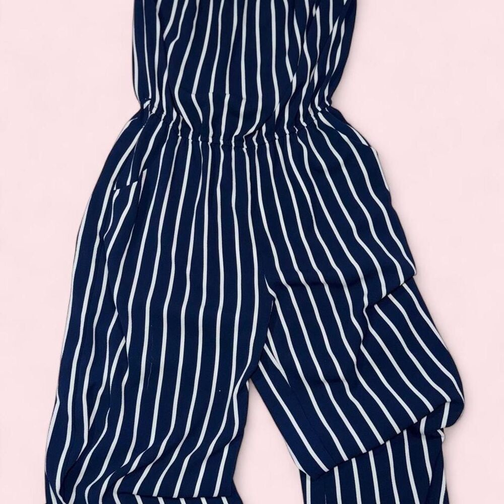 Ambiance-apparel Women's Navy and Blue Jumpsuit